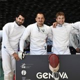 Alexis Bayard, Lucas Malcotti et Hadrien Favre avec leur coéquipier genevois Ian Hauri (tout à droite).